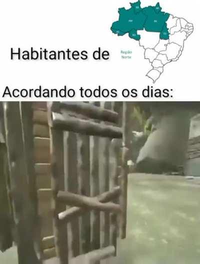 Verdade, aqui no Tocantins eu sempre pego minha onÃ§a e vou pro trabalho