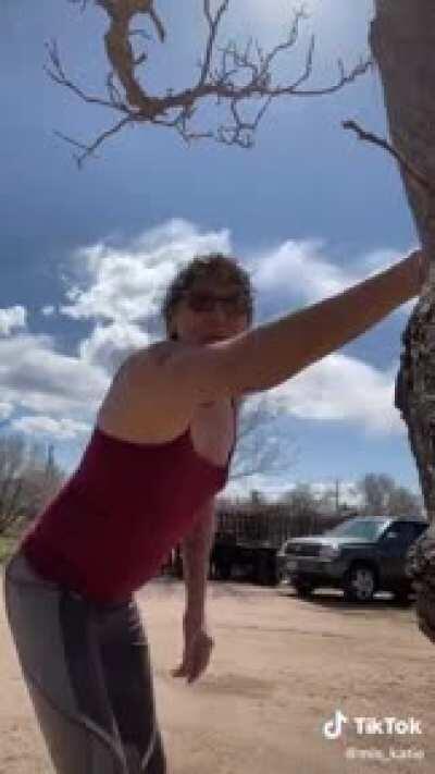 Aunt Katie is off her meds again