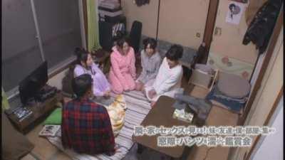 We Can See The Neighbors Having Sex! My Sister and Friends Come To My Room For A Viewing As They Wet Their Panties