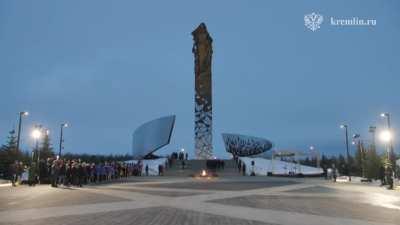 President Putin & President Lukashenko took part in a ceremony for unveiling a memorial to the USSR civilians who fell victim of the Nazi genocide during the Great Patriotic War.