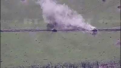RU pov: Russian soldiers repel ukrainian attacks using RPGs on the Vremesvky ledge in the Zaporyzhe region.
