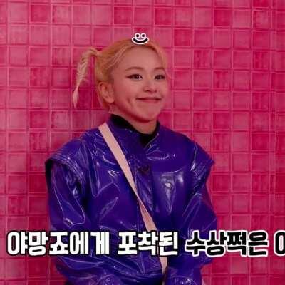 210312 - Chaeyoung smiling and laughing with her dimple and pigtails