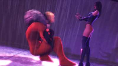 Psyloke vs Sabertooth