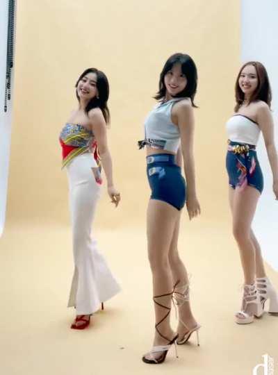 Jihyo, Momo, and Nayeon