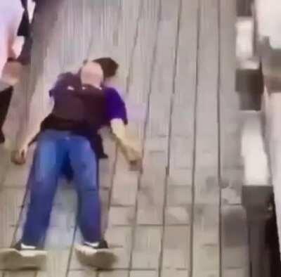 Girl does a crazy dance then fucking dies