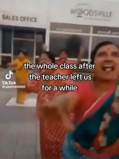 When our teacher left usð