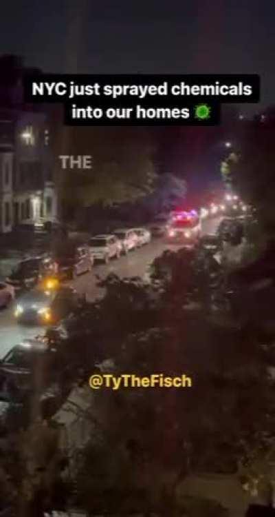 New York City and other major cities have an active and repetitive West Nile mosquito control program where they drive through and they spray pesticides into the air from trucks on the street.