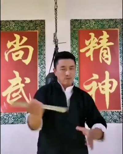 This man is so smooth with his weapon.