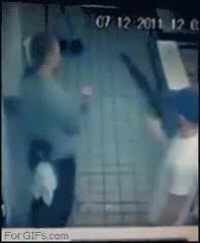 Say goodbye to your kneecaps chucklehead