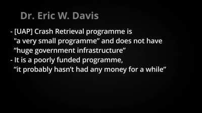 Dr. Eric Davis- Crash Retrievals with Occupants, Special Access Programs, and Why ‘They’ May Not Be as Benevolent as We Think
