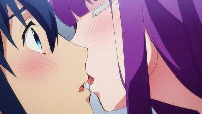 Animation Anime Ass Big Tits Blue Eyes Boobs Cartoon Cute Ecchi Hentai Huge Tits Kiss Lingerie Long Hair NSFW Naked Nude Rule34 Seduction Uncensored Porn GIF by flummer