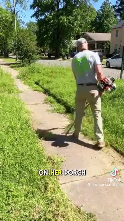 City won't allow a man to do lawn maintenance for an elderly woman who is desperately in need