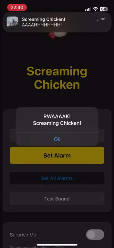 I made an prank  alarm clock that wakes you up with 