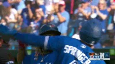 [Highlight] [TOR (2)-0 BAL] Vladdy hits a monster bomb to the second deck on the first pitch he sees