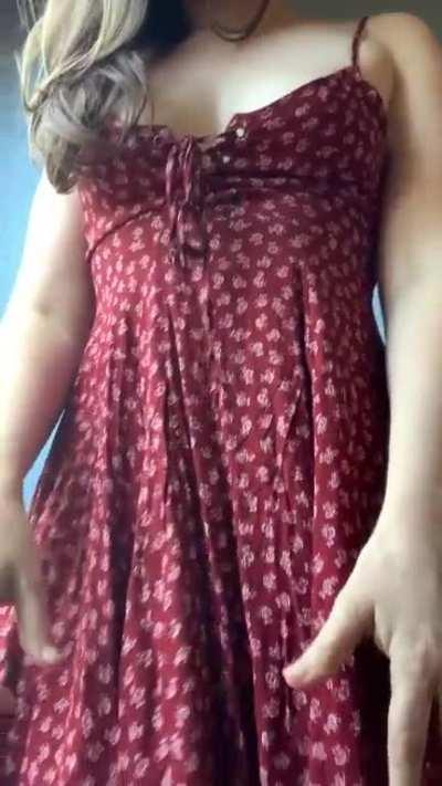 this sundress is a bit risky to wear in public.. 😇