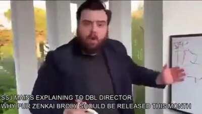 Explaining to the director of DBL