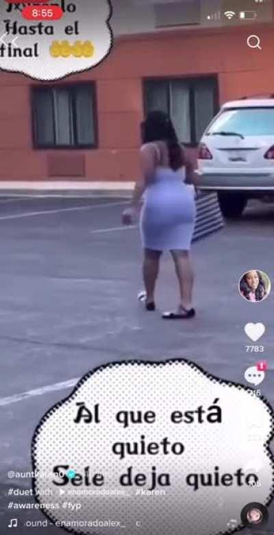 Racist black woman tells Hispanic man he will get killed “like those kids in Uvalde” for damaging her car.