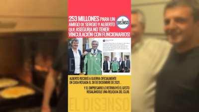 $253 millones para un amigo de Sergio Massa y Alberto Fernández que asegura no tener vinculación con funcionarios