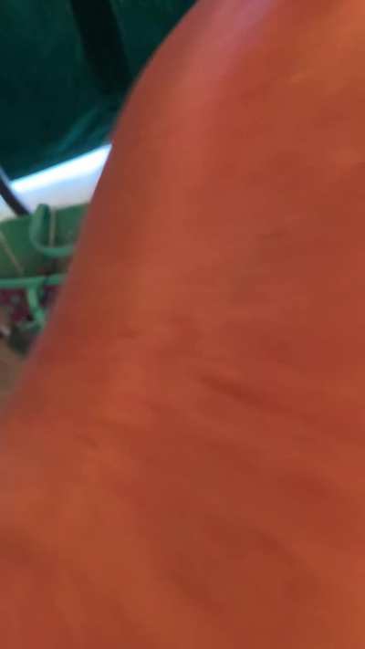 Getting raw cock in a changing tent at a water park (semi-public) Would you watch?