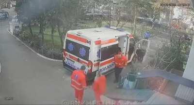 Injured by an ambulance