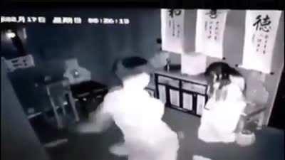 Chad shows the ghost who is the boss.