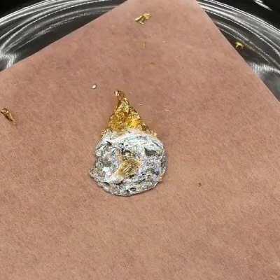 Mercury absorbing gold foil