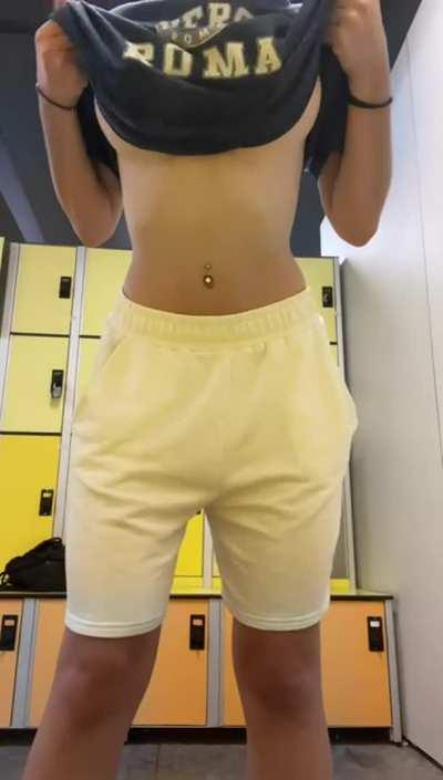 Dropping my tits after a gym workout