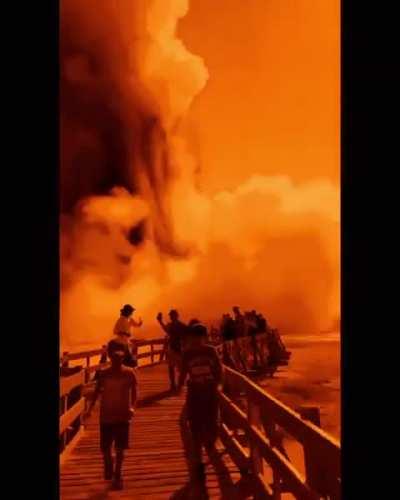 Yellow stone got quirky (w/ orange filter on)