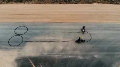 Burnout cock and balls