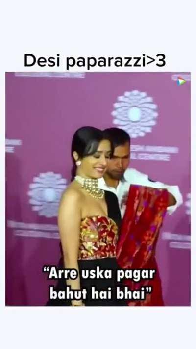 Indian paparazzi are just, different