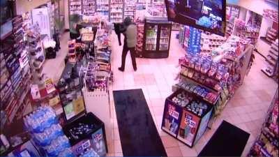 CCTV footage of Joshua O'Connor & a friend robbing a convenience store. The robbery occurred the same night O'Connor's grandmother discovered explosives/weapons in his room as well as detailed plans to shoot up his high school in Everett, WA. The gran