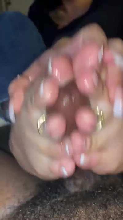 Sexy Afro latina footjob