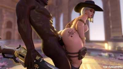 Ashe Fucked by a BBC From Behind (The Firebrand)[Overwatch]