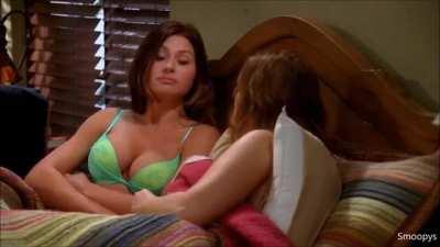 Aly Michalka could handle two cocks like a pro