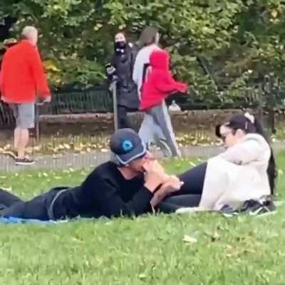 Paul Scholes spotted in park