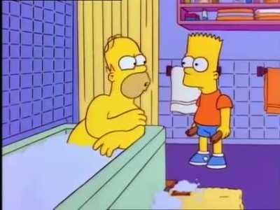 Geez, sor-ry. It's a pretty standard stunt, Homer!