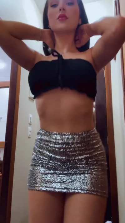 Like my hair or skirt?