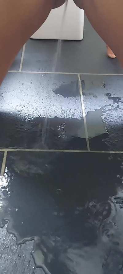 Sometimes it feels so good to just pee all over floor, doesn't it?