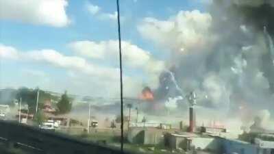 Fireworks Market Burning In Mexico City