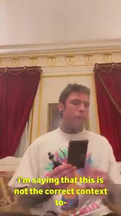 yesterday an italian singer/rapper, fedez, released a recording of a call he had with the higher-ups of a famous tv society, rai. he kept asking why they wouldn't let him say and call out some horrible things that certain politicians said in regards of ga