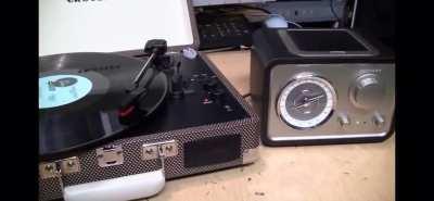 Was watching a YouTube video of a dude reviewing a record player and I got ptsd