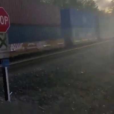 here comes the train