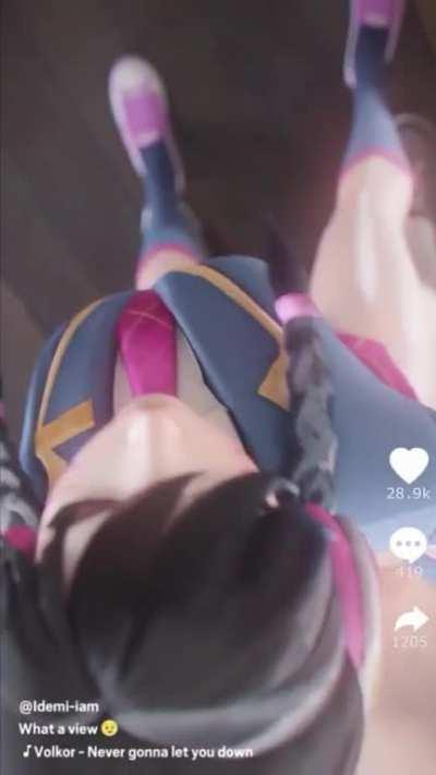 Academy D.Va fucked in the hallway (Idemi) [Overwatch]