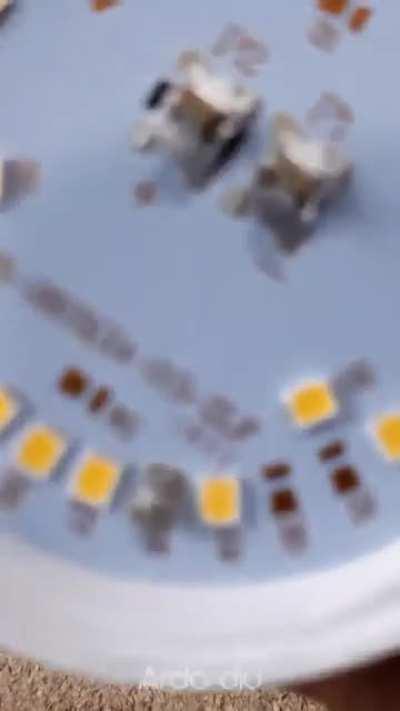 how to repair a burnt LED light bulb