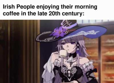 I love Irish coffee. 