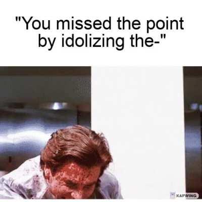 I'm like Travis Bickle but instead of wanting to kill a politician I just want to kill myself