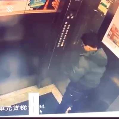 kid gets instant karma in elevator