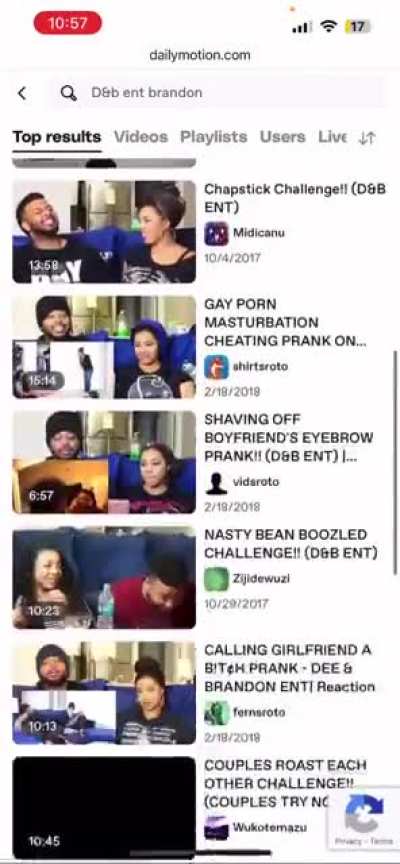 Dee and Brandon’s old vids are on dailymotion