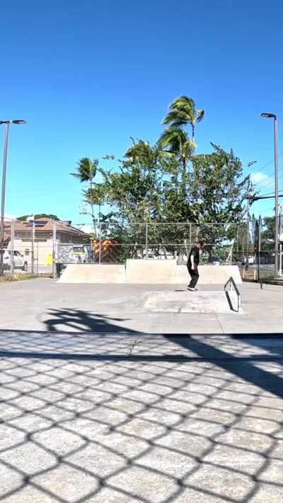 A few flips on the a-frame