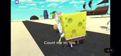 Caught this during an A.I SpongeBob stream